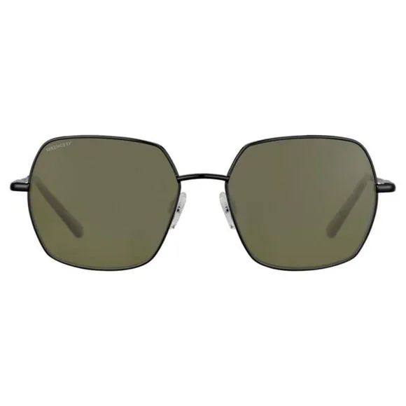 New SERENGETI Black Polarised Square Loy SS548002 Sunglasses Women - Picture 2 of 5